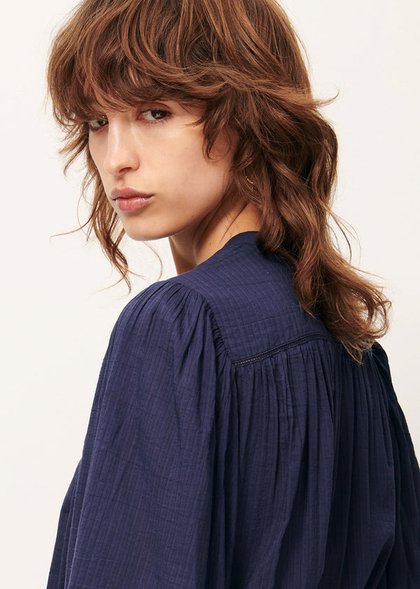 Sessun Savi Blouse in Indigo