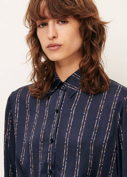 Sessun Britjet Shirt in NavyPlumikat