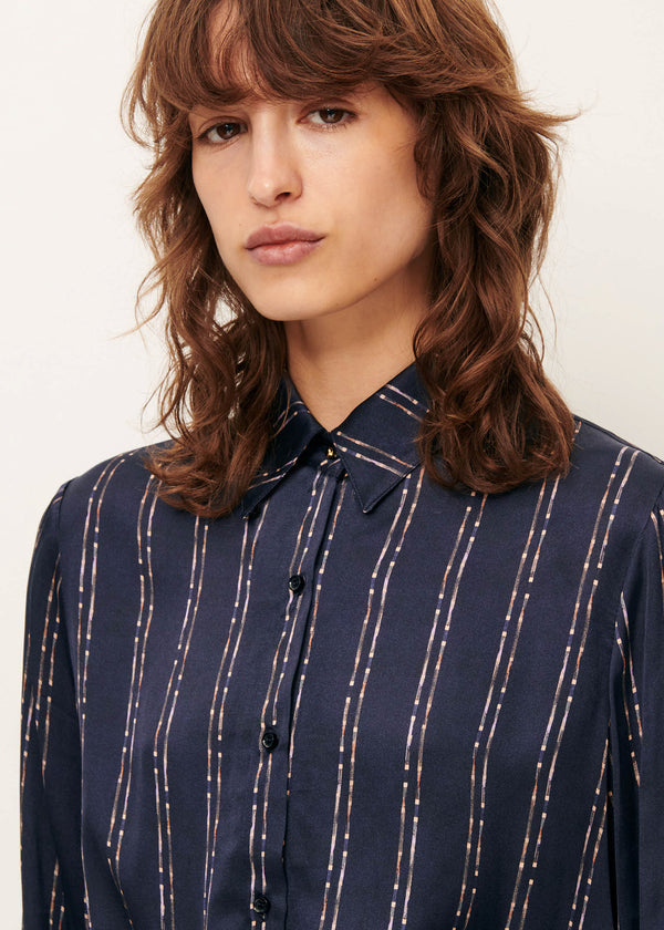 Sessun Britjet Shirt in NavyPlumikat