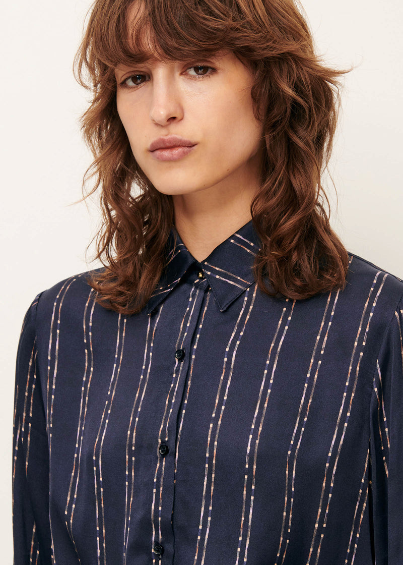 Sessun Britjet Shirt in NavyPlumikat