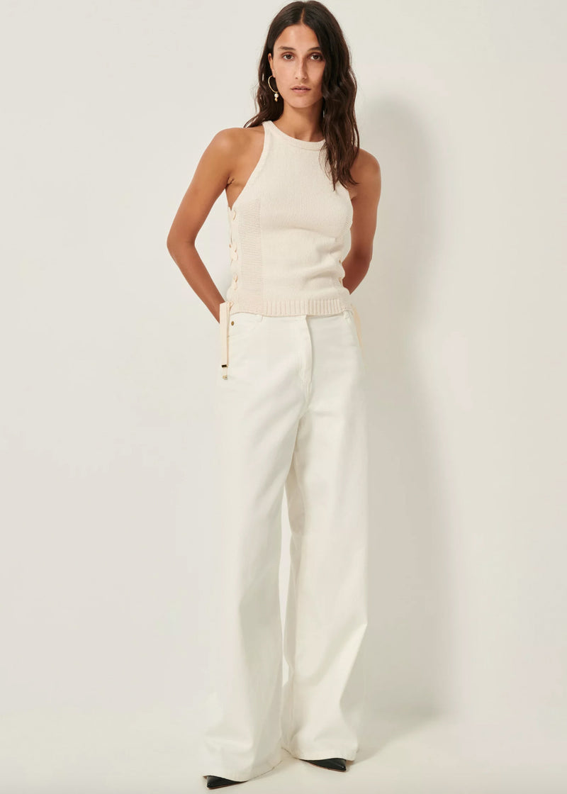 Sessun Mary R Creme Tank Top