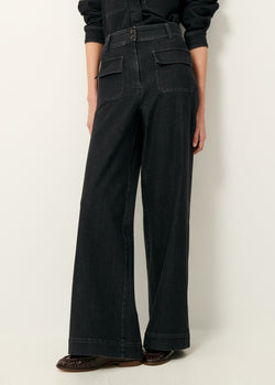 Sessun Manhattan Pants in Denim Black