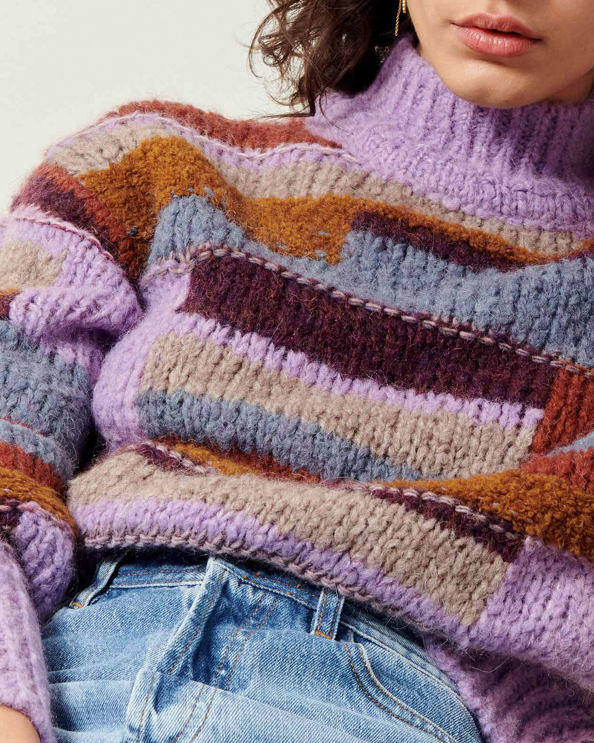 うのにもお得な情報満載！ Sweater Doralia SESSUN in Moss and Mabel – Multi ワンピース