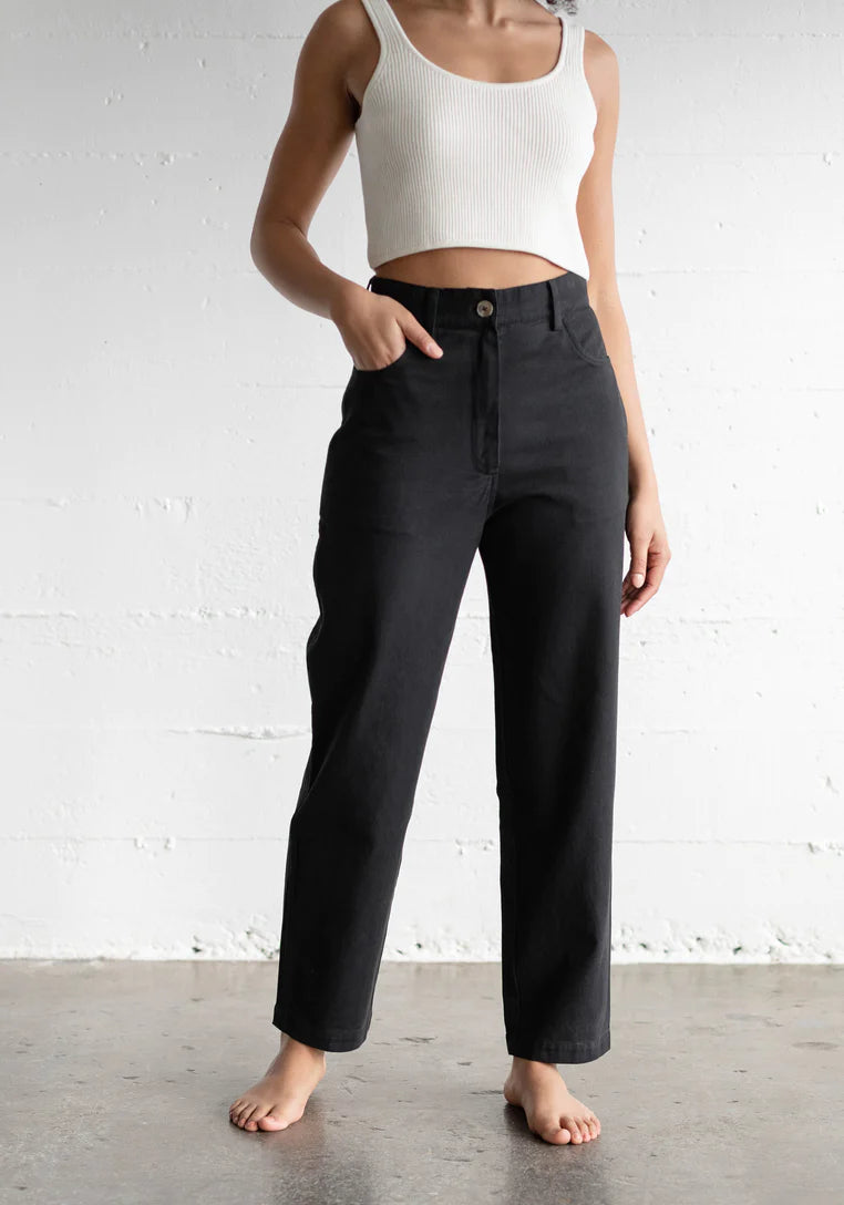 First Rite Narrow Trouser in Black