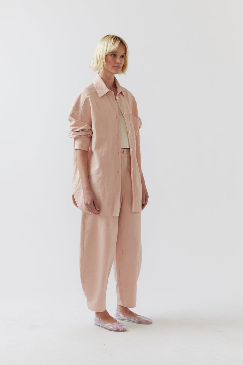 Foemina Andy Shirt Marshmallow Cotton Linen