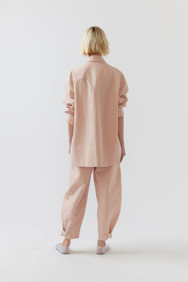 Foemina Andy Shirt Marshmallow Cotton Linen