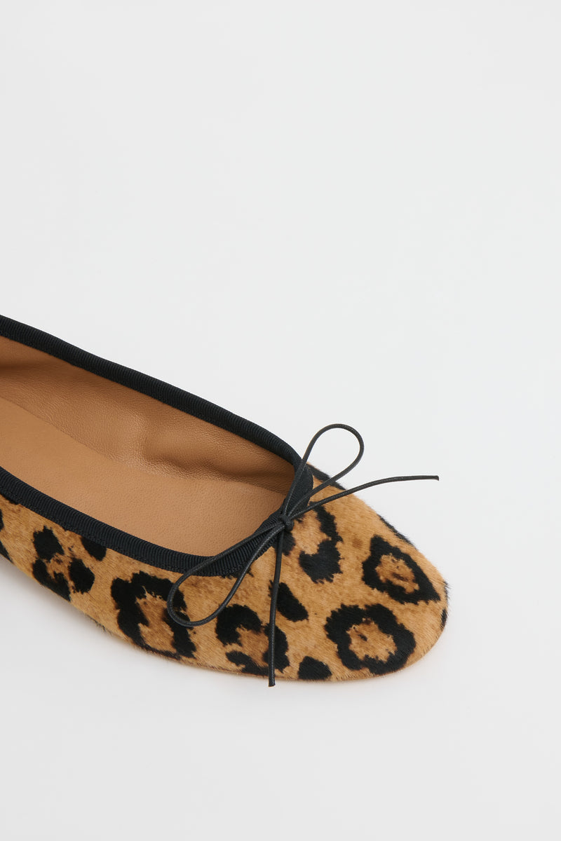 Mansur Gavriel Dance Ballerina Flat - Leopard/Black