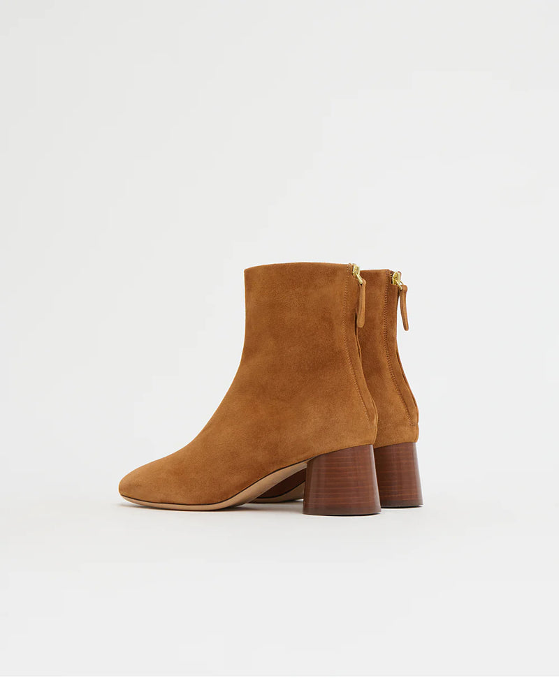 Mansur Gavriel Glove Boot in Saddle Suede