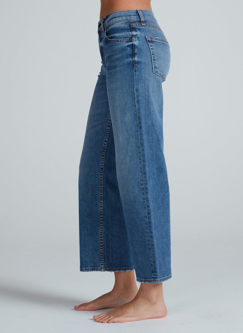 Mid-Rise Crop Wide Leg in Clean Venice - ASKK NY