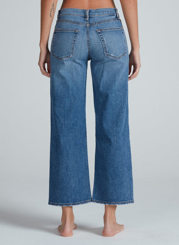 Mid-Rise Crop Wide Leg in Clean Venice - ASKK NY