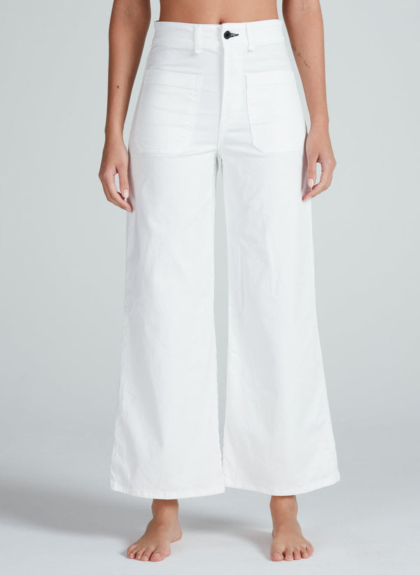 ASKK Cropped Sailor Twill White/Ivory