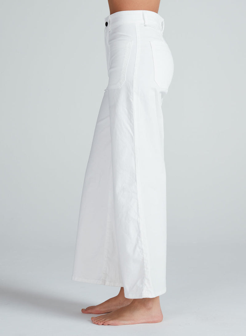 ASKK Cropped Sailor Twill White/Ivory