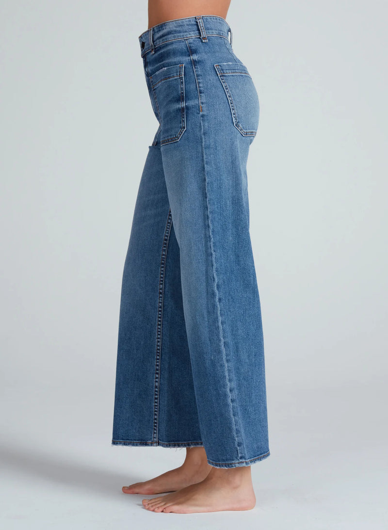 ASKKNY Sailor Crop Jean in Clean Venice