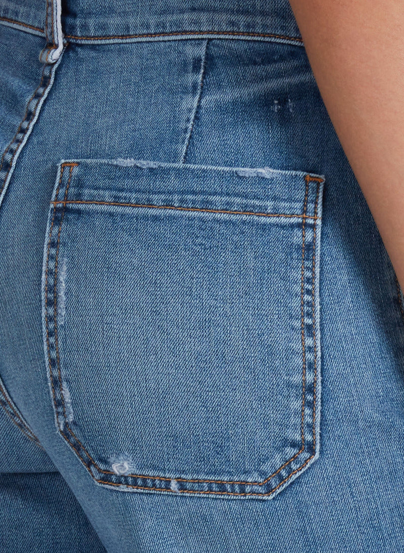 ASKKNY Sailor Crop Jean in Clean Venice