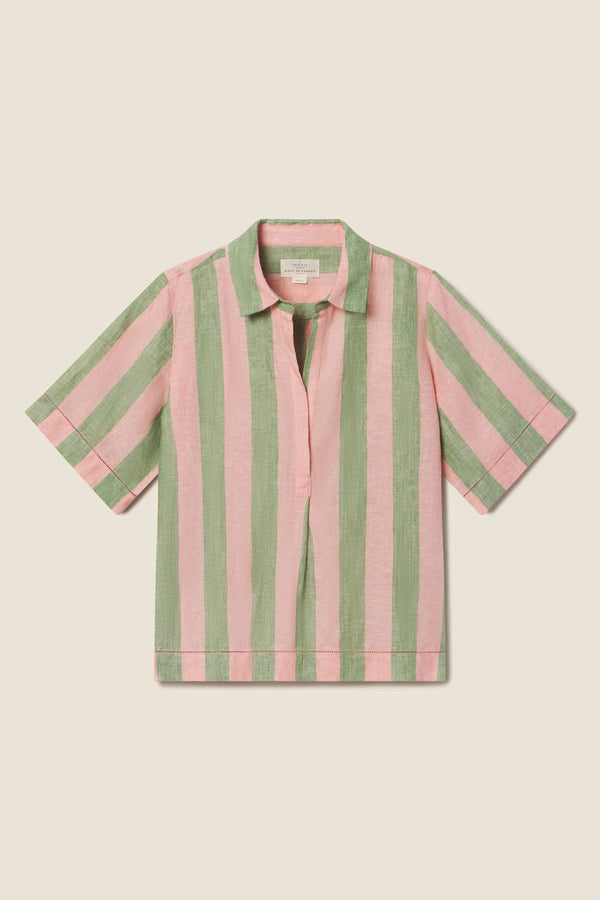 Trovata Cora Shirt in Watermelon Stripe