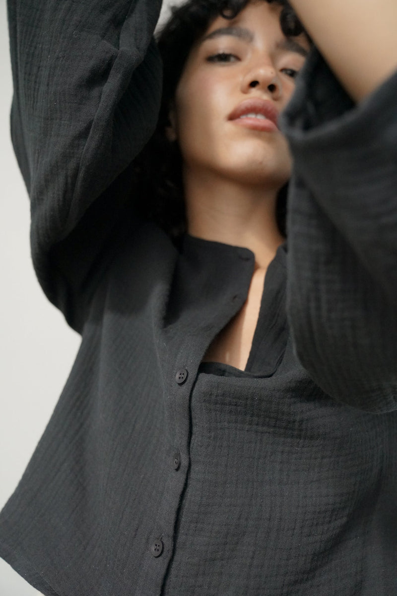 Zii Ropa Mara Top in Black