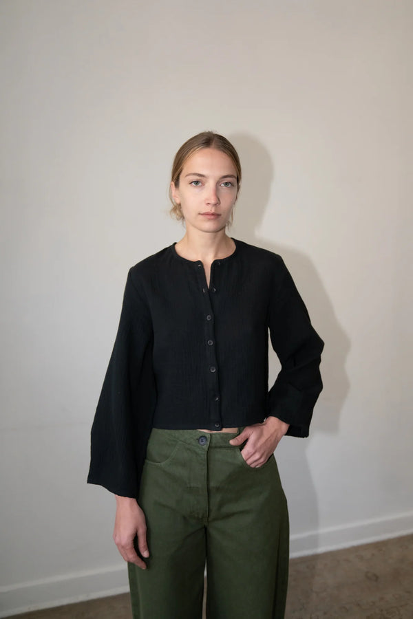 Zii Ropa Mara Top in Black