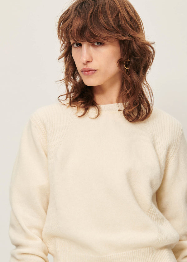Sessun Baysilte Knit Sweater in Cream