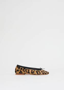 Mansur Gavriel Dance Ballerina Flat - Leopard/Black