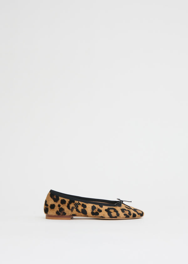 Mansur Gavriel Dance Ballerina Flat - Leopard/Black