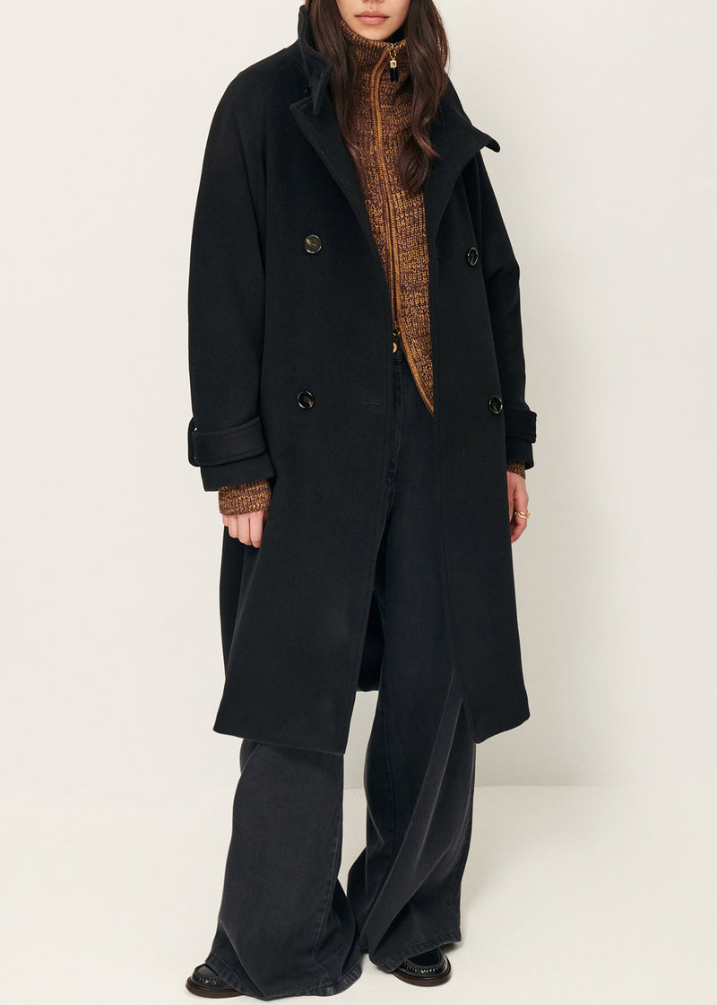 Sessun Bleeckett Wool Coat Black