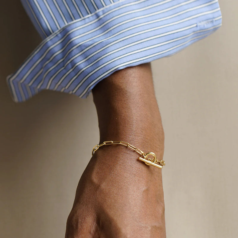 Otiumberg Love Link Bracelet in Gold Vermeil