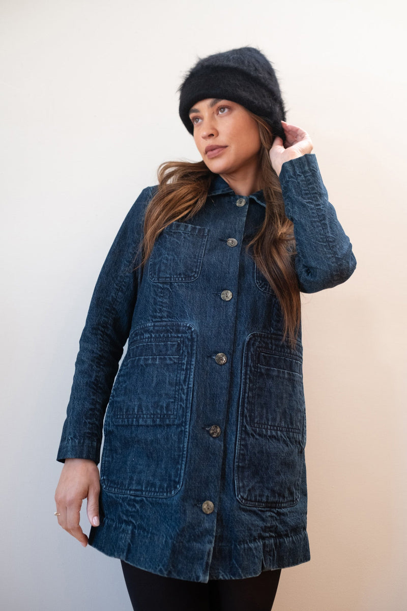 The Conrad Chore Coat Denim Organic - Maria Stanley