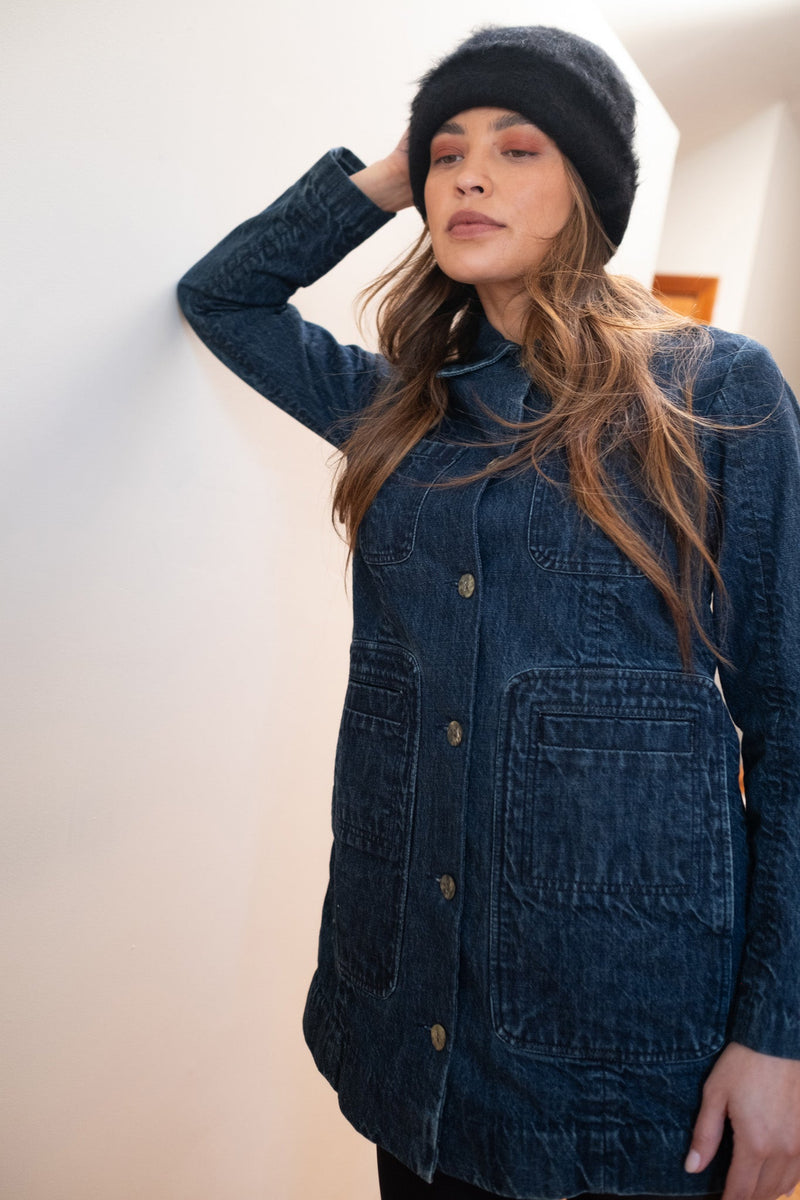 The Conrad Chore Coat Denim Organic - Maria Stanley
