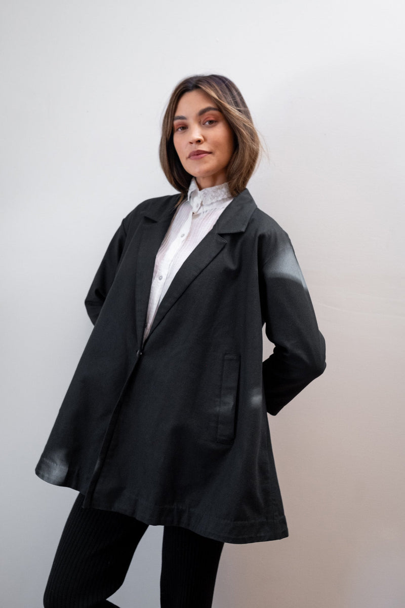 Nash Blazer Noir Organic - Maria Stanley
