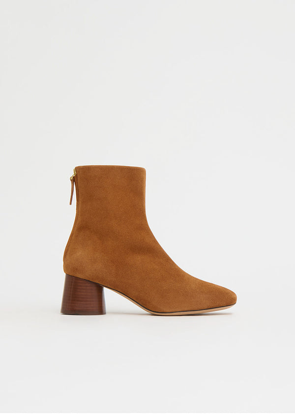 Mansur Gavriel Glove Boot in Saddle Suede