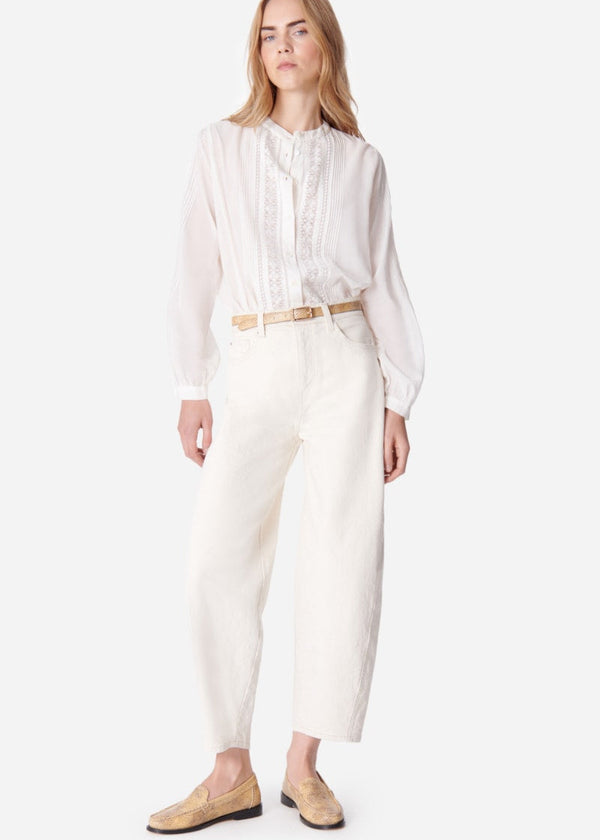 Vanessa Bruno Caleb Denim Jeans in Ecru