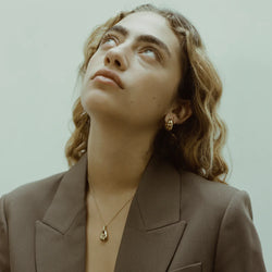 Otiumberg Ellipse Necklace in 14 kt Gold Vermeil