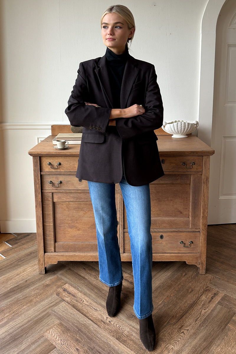 Emerson Fry Atelier Blazer - Cocoa Gabardine