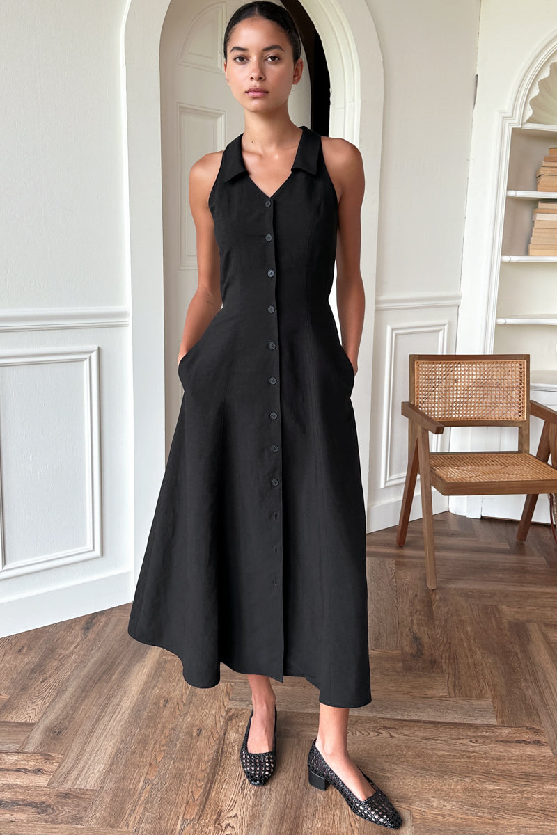 Emerson Fry Atelier Cafe Dress Black