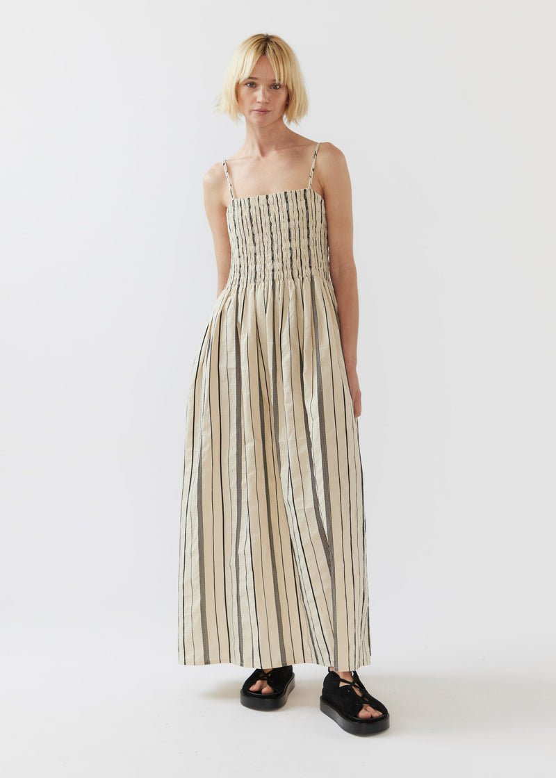 Liv Dress Black Stripe Jacquard