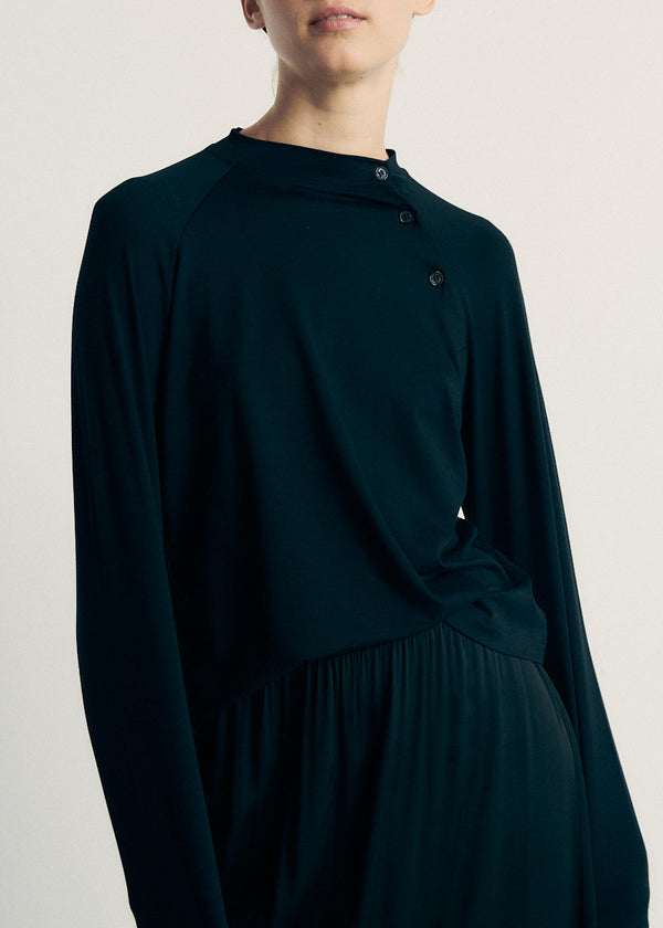 Sita Murt Knitted asymmetrical neckline Long Sleeve Top