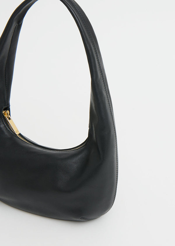g'morning mini shoulder bag 黒　ブラック Mansur Gavriel Mini Gnocchi Bag Black – Mabel and Moss