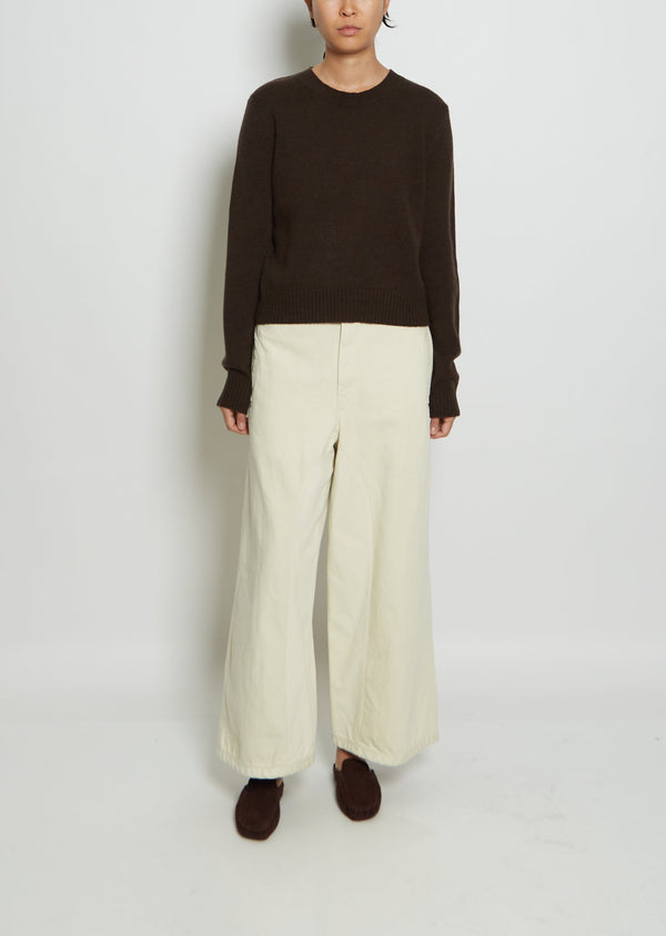Lisa Yang Mable Cashmere Sweater Dark Oak