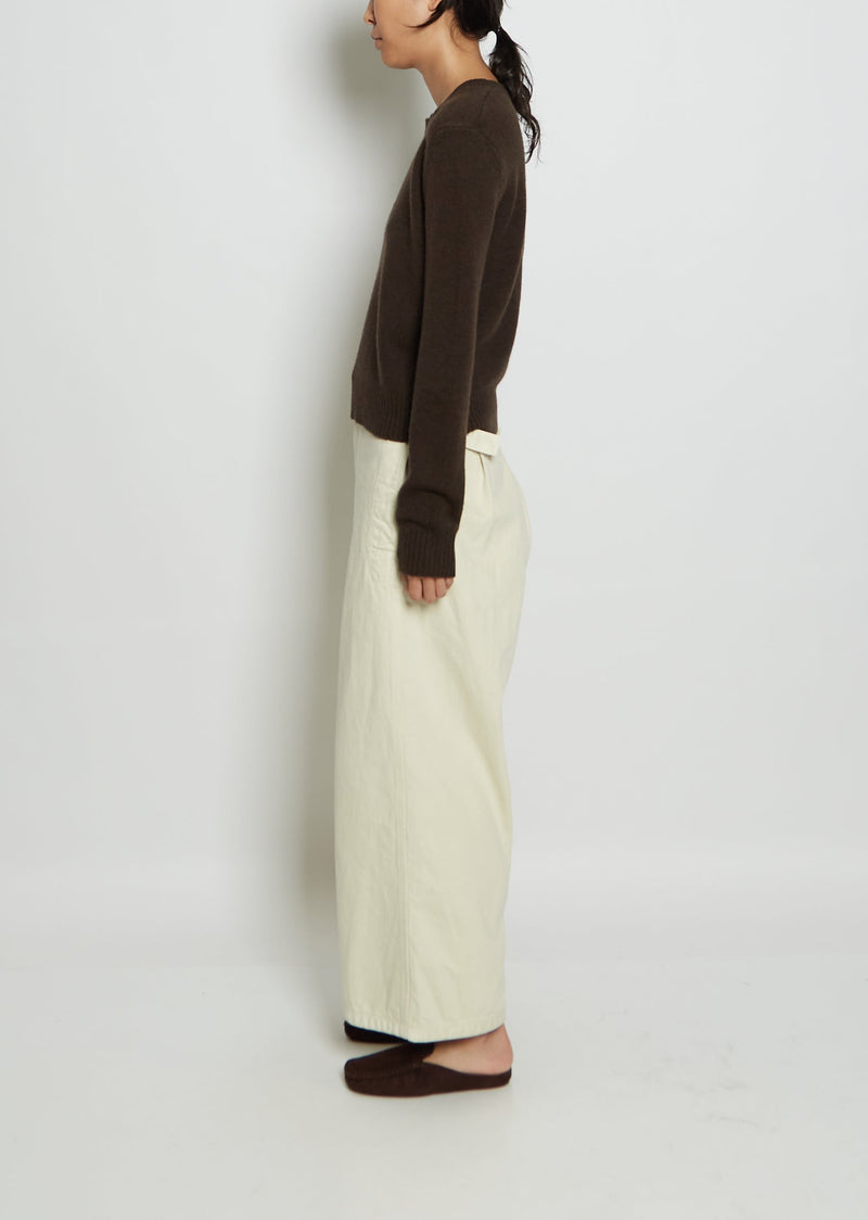 Lisa Yang Mable Cashmere Sweater Dark Oak