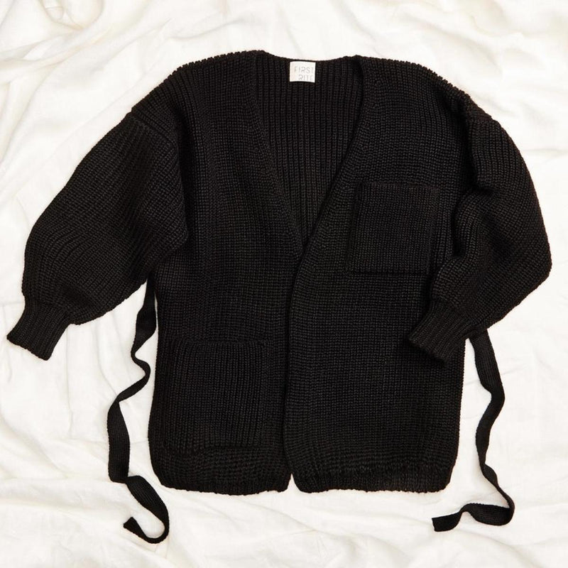 First Rite Sweater Coat in Black