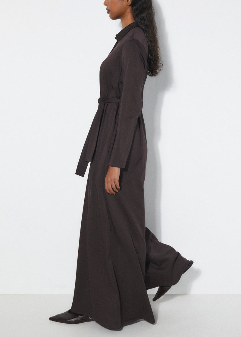 Rita Row Jumpsuit in Fig Brown