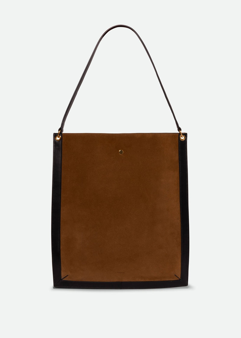 Wandler Penny Tote Tabbaco Suede / Black