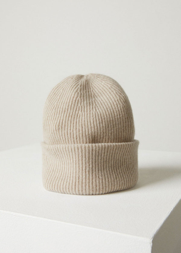 Lisa Yang Stockholm Knit Beanie Hat Sand