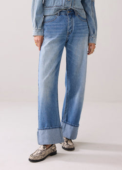 Summum Straight Leg Cuffed Denim