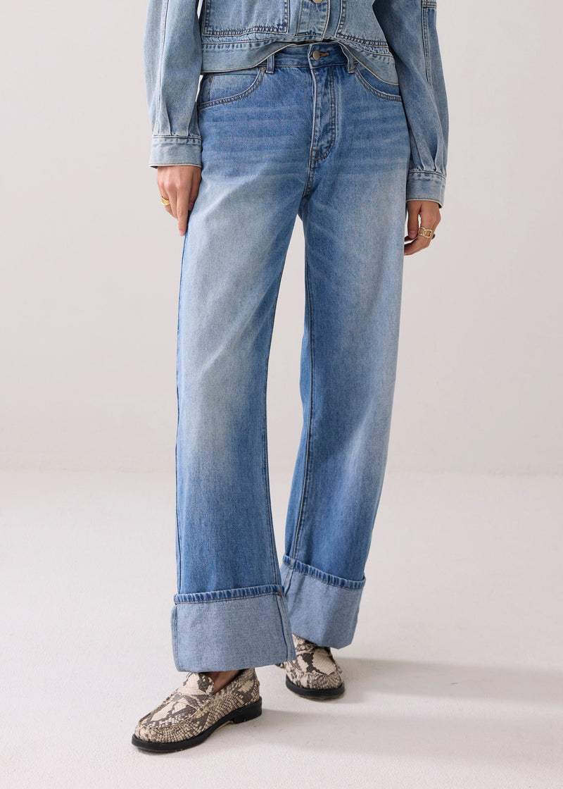 Summum Straight Leg Cuffed Denim