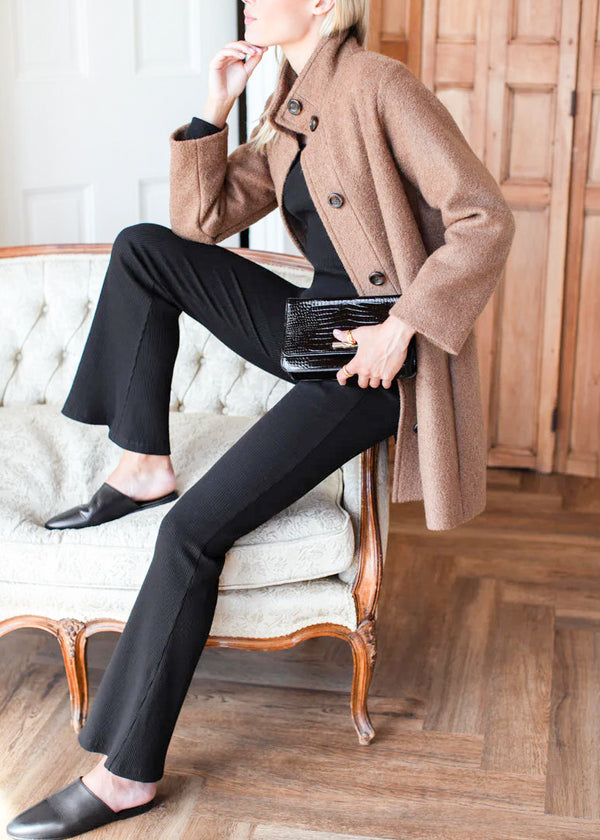 Emerson Fry Amy Layering Pant in Onyx Rib