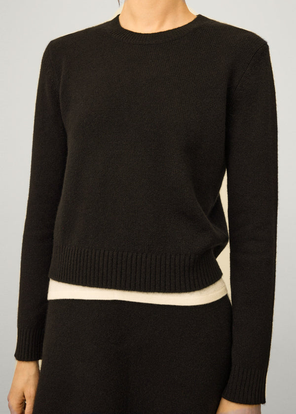 Lisa Yang Mable Cashmere Sweater Dark Oak
