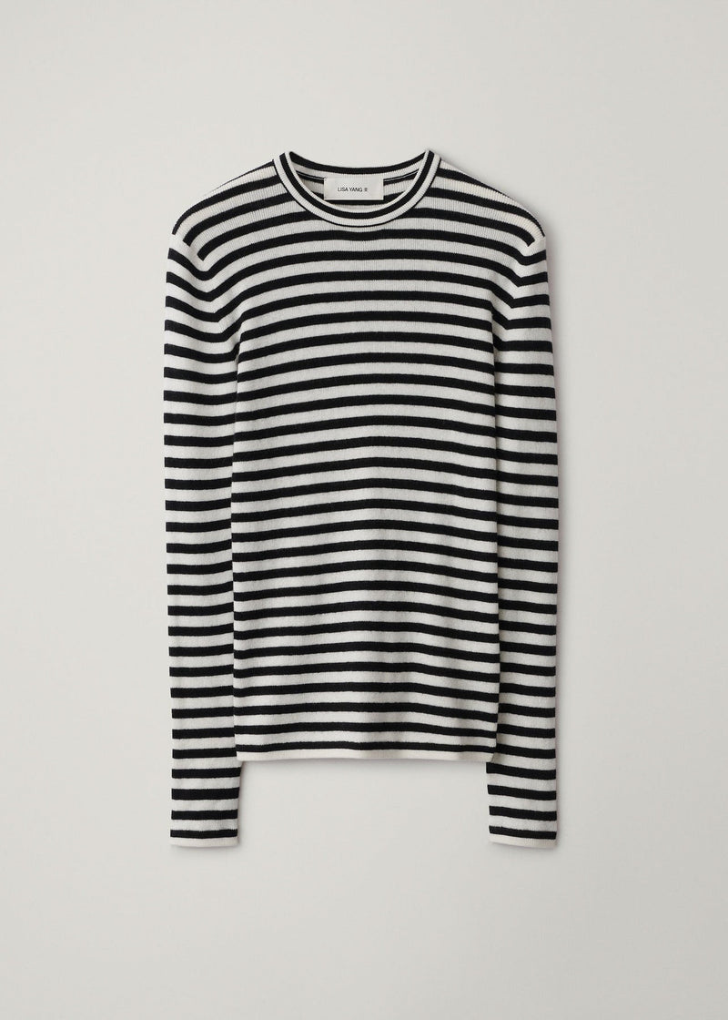 Lisa Yang Vivian Top Cashmere Stripe