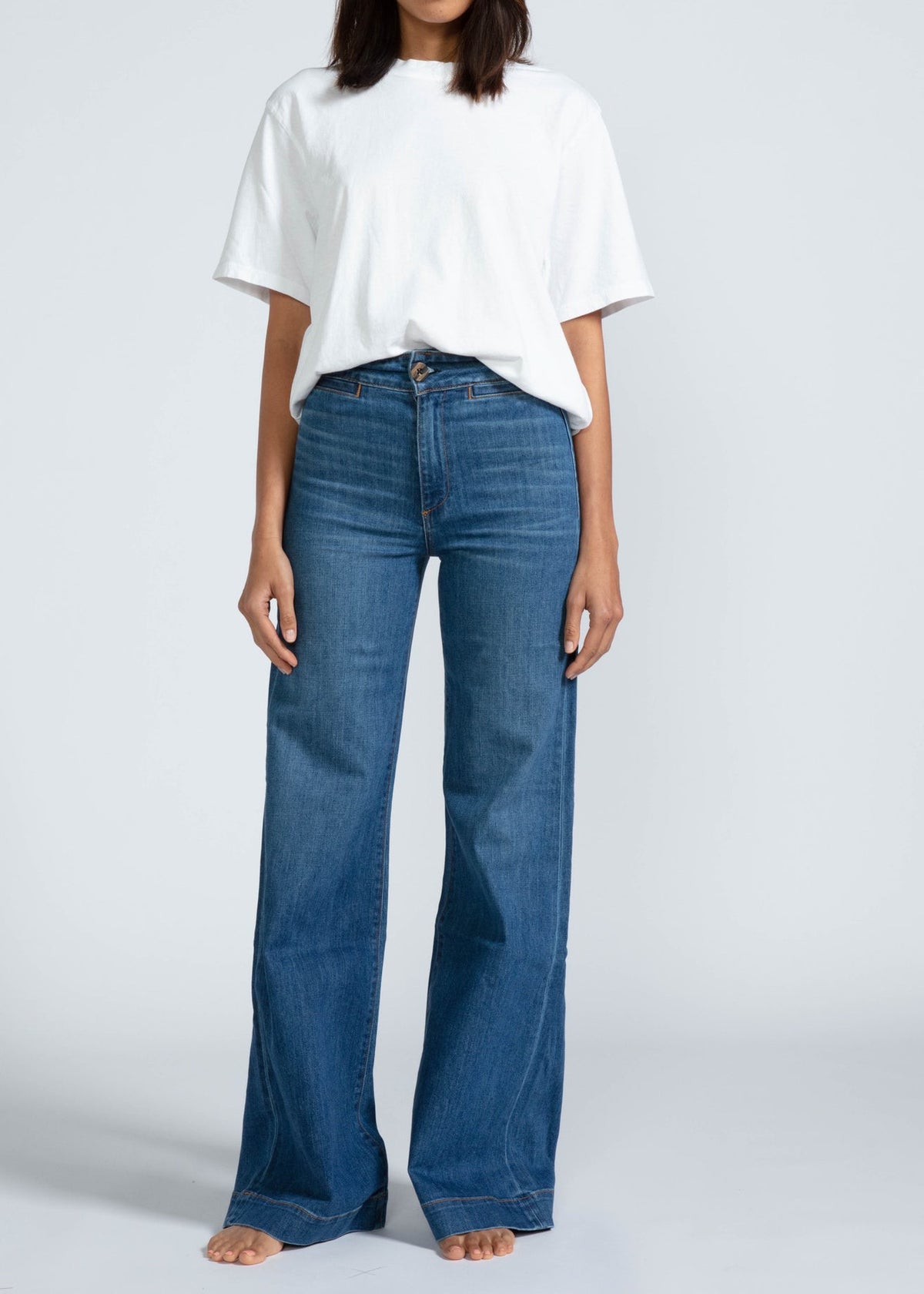 ASKK NY Brighton Wide Leg Denim | Mercury – Mabel and Moss