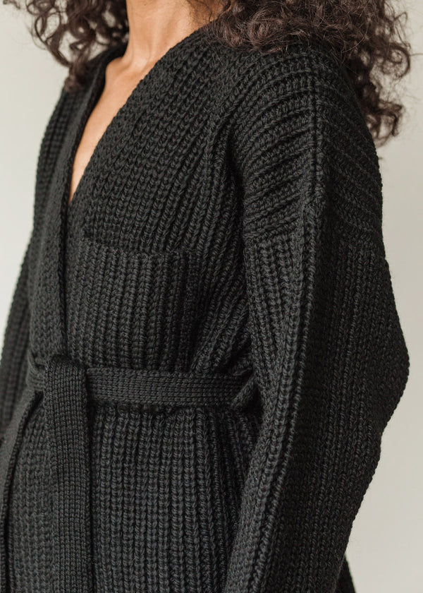 First Rite Sweater Coat in Black